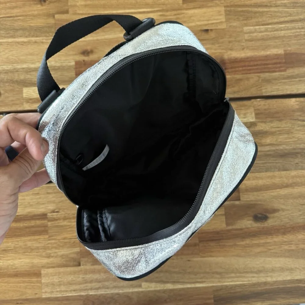 IVIVVA By Lululemon Convertable Tote‎ Prepared BACKPACK Bag Metallic Silver